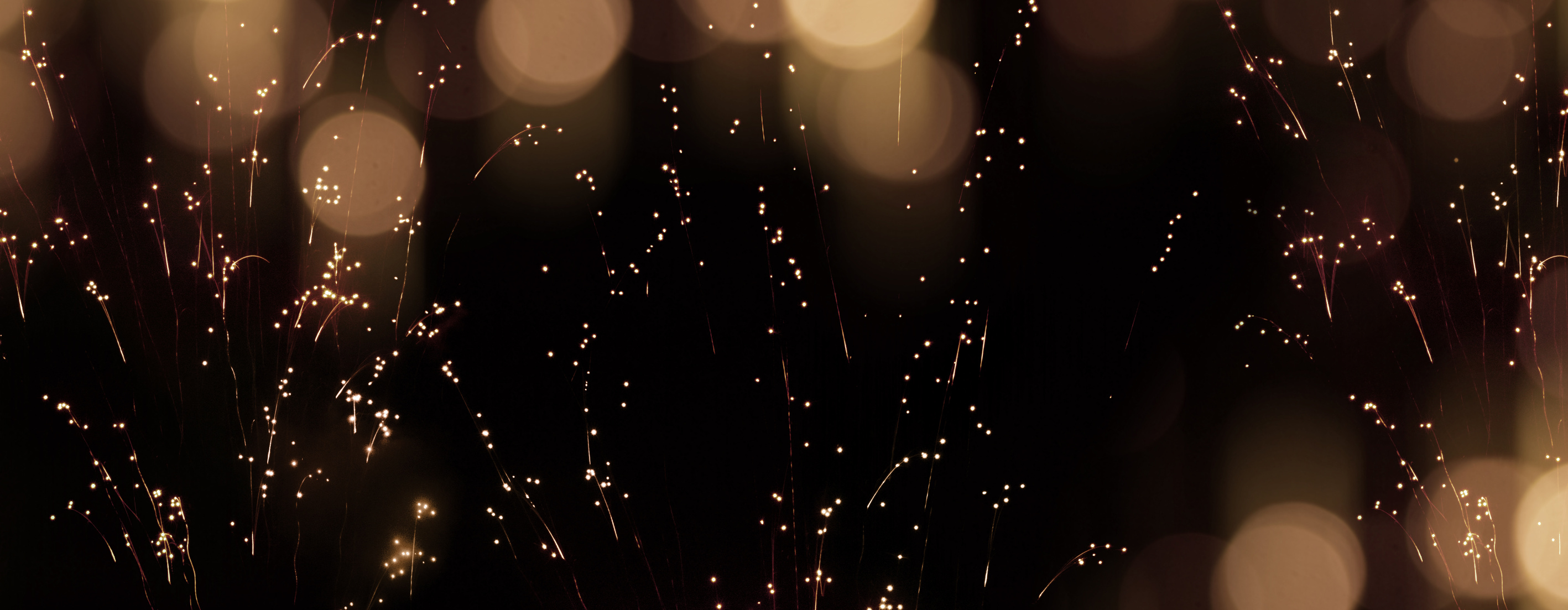 Celebratory golden bokeh background